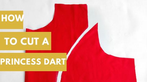 A tutorial on how to cut a princess dart How To Cut Princess Dart, All Colours Name, Top Rappers, Bustier Pattern, Netted Blouse Designs, African Princess, Indian Princess, Princess Shirt, Fashion Sewing Tutorials