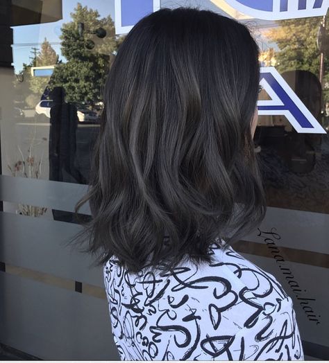 237 Likes, 5 Comments - Vancouver Hair Stylists (@lana.mai.hair) on Instagram: “Smokey grey !🌪🌬 : @fanola_usa @salonguys @ultrabondseal #stylistshopconnect #braidsandbalayage…” Charcoal Hair, Toned Hair, Underlights Hair, Dark Ash, Ombré Hair, Team Work, Brown Blonde Hair, Ombre Hair Color, Hair Color Balayage