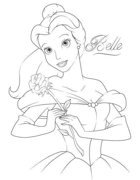 Belle Drawing, Disney Stencils, Belle Coloring Pages, Bella Disney, Easy Disney Drawings, Baby Animal Drawings, Naruto Sketch Drawing, Disney Art Drawings, Disney Princess Drawings