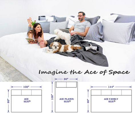 You Can Now Get Massive 12-foot Beds That Fit The Whole Family Huge Beds, Wooden King Bed, Giant Beds, Huge Bed, Family Bed, Bean Bag Bed, Bed Accessories, Perfect Bed, Headboard Styles