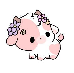 Cute Cow Animation, Cute Pink Animals Drawing, Pink Cute Doodles, Cute Pink Drawing Aesthetic, Cute Cows Cartoon, Cute Kawaii Cow Drawing, Cute Pink Drawings Easy, Cow Drawings Easy, Kawaii Cow Wallpaper