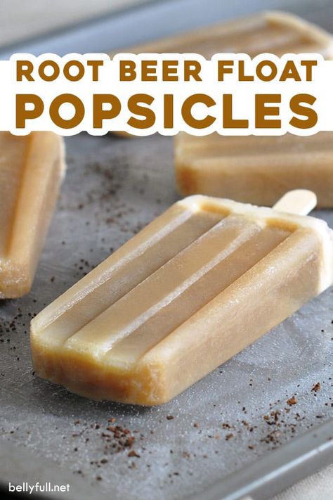 Root Beer Popsicles Recipe, Rootbeer Float Popsicle, Rootbeer Float Popsicles, Root Beer Popsicles, Root Beer Float Popsicles, Pudding Popsicles, Popsicles Recipes, Frozen Popsicles, Beach 2024