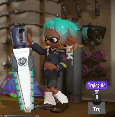 Splatoon Outfit Ideas In Game, Splatoon Fits, Splatoon Outfits, Splatoon Poses, Splatoon Screenshots, Splat Tim, Nintendo Fan Art, Splatoon 3, Silly Games