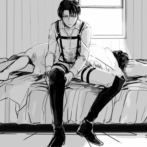 Levi Ackerman, A Man, White, Black