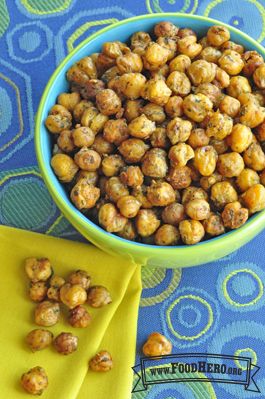 Dry Roasted Garbanzo Beans | Food Hero - Healthy Recipes that are Fast, Fun and Inexpensive Roasted Garbanzo Bean Recipes, Roasted Garbanzo Beans, Garbanzo Bean Recipes, Cooking Garbanzo Beans, Special Diet Recipes, How To Cook Zucchini, Bean Stew, School Snack, Tasty Recipe