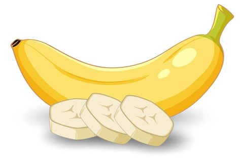 Free vector isolated banana fruit cartoo... | Free Vector #Freepik #freevector #banana-cartoon #food-clipart #cartoon-drawing #banana Makanan Pokok, Banana Clipart, Banana Cartoon, Paper Mosaic, Cartoon Food, Fruit Cartoon, Food Clipart, Banana Fruit, Banana Chips