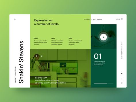 web Minimal Interface Design, Instagram Post Design Green, Blue Website Design, Creative Layout Design, Typography Website, Web Landing Page, Web Typography, 블로그 디자인, Clean Web Design