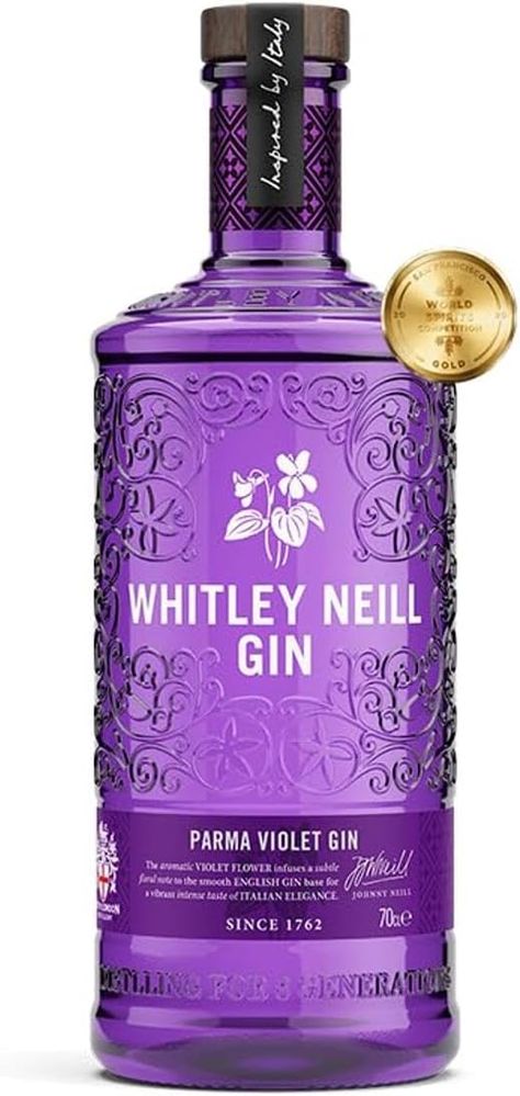 Whitley Neill Parma Violet Gin 70cl Whitley Neill Gin, Parma Violets, Parma, Gin, Violet, Gift Ideas