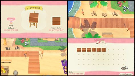 (15) abbie on Twitter: "@glitter_8 Think this is the pattern:) https://t.co/9cxWvMcQ0c" / Twitter Animal Crossing Boardwalk Path, Acnh Summer, Bridge Pattern, City Core, Motif Acnl, Animal Crossing 3ds, Ac New Leaf, Animal Crossing Qr Codes Clothes, Wood Steps