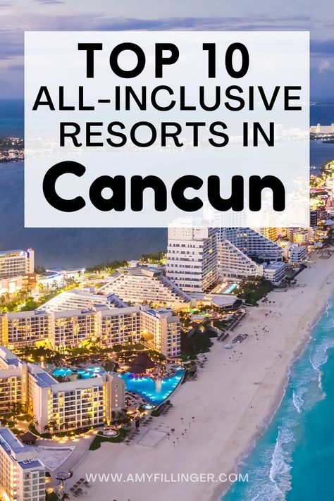 I just found the best list of all-inclusive resorts in Cancun! From the best adults-only all-inclusive resorts in Cancun to the best all-inclusive resorts in Cancun for families. If you're planning a Cancun vacation or Cancun honeymoon, this is a must-read #cancun #cancunhoneymoon #cancunvacation #allinclusive #adultsonly Best Cancun All Inclusive Resorts, Best All Inclusive Resorts For Adults, Dreams Natura Cancun, Riu Cancun Mexico, Dreams Vista Cancun, All Inclusive Resorts Adults Only, Best Cancun Resorts, Cancun All Inclusive Resorts, Cancun Honeymoon