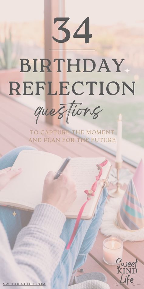 Happiest of happy birthdays to you! Enjoy these birthday reflection questions to take a snapshot of the past, present and the plans for the future. #birthdayreflectionquestions #birthdayquestions #journalpromots Birthday Reflection Questions, Venting Journal, Birthday Reflection, 34 Birthday, Birthday Questions, Journal Prompts For Beginners, Thich Nhat Hanh Quotes, Old Facebook, Plans For The Future