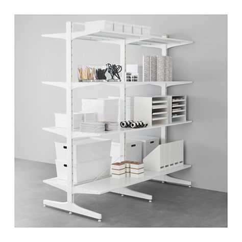 ALGOT Post/foot/shelves IKEA Ikea Algot Closet, Algot Ikea, Best Closet Systems, Ikea Closet System, Ikea Algot, Ikea Apartments, Ikea Kids Room, Small Kids Room, Ikea Closet