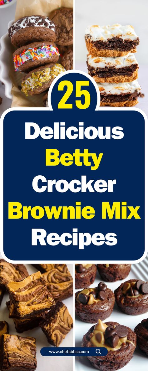 25+ Delicious Betty Crocker Brownie Mix Recipes for Every Occasion! What To Do With Boxed Brownies, Brownie Mix Recipes Boxed Easy, Cream Cheese Brownies With Box Brownies, Boxed Brownie Mix Recipes, Kfc Chocolate Cake Recipe, Brownie Add In Ideas, Betty Crocker Brownie Mix Recipes, Brownie Mix Recipes Boxed, Brownie Box Mix Recipes Ideas