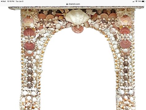 Shell Fireplace Surround, Shell Fireplace, Shell Furniture, Shell Craft, Shell Shock, House Yard, Shell Crafts Diy, Fireplace Surround, Craft Show Ideas