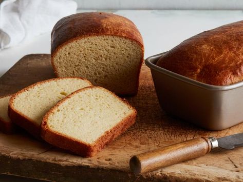 Get Brioche Recipe from Food Network Homemade Bread Recipes, Microwave Bread, Ultimate Grilled Cheese, Measuring Flour, Slow Cooker Bread, Brioche Recipe, Swirled Bread, Easy Meal Ideas, Sourdough Bread Recipe