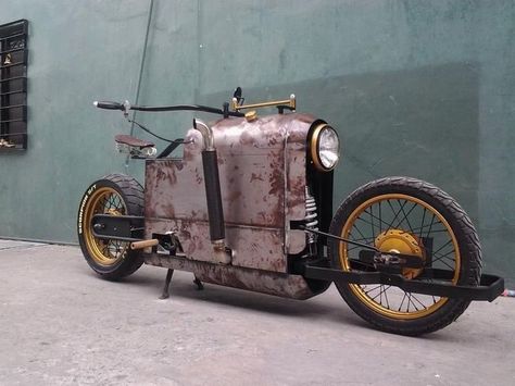 Steampunk Bike, Cycle Kart, Steampunk Motorcycle, Steampunk Vehicle, Moto Scrambler, Motos Vintage, Steampunk Tendencies, Concept Motorcycles, Rat Bike