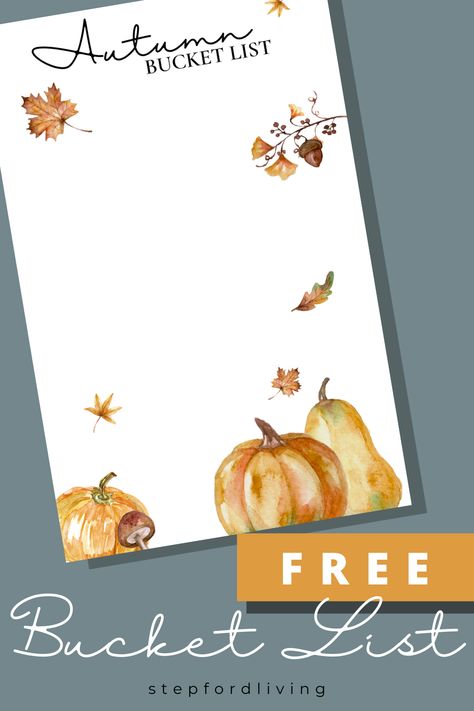 Mr Fitz, The Last Holiday, Autumn Template, Fall Bucket List Printable, Autumn Planner, Autumn Bucket List, Bucket List Printable, Cricut Hacks, Last Holiday