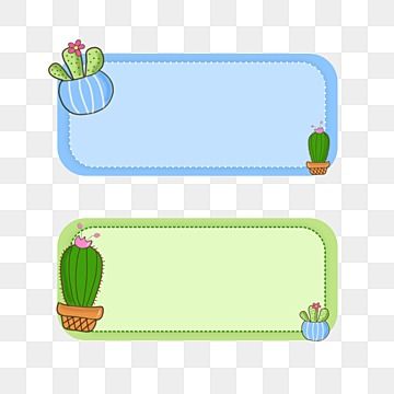 Lebel Nama Buku, Name Tag Templates Aesthetic, กรอบข้อความ Png น่ารัก, School Name Tag Design, Name Label Design, Book Name Tags, Name Tag Design For Kids, Tag Design Label, Cactus Name Tags