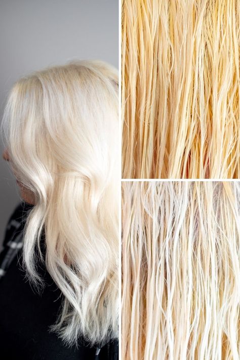 From Brassy To Icy Blonde, Clear Toner For Hair, Blonde Before And After Toner, Best Way To Bleach Hair At Home, Diy Blonde Hair At Home Sallys, Blonde Toners Before And After, Best At Home Hair Color For Blondes, Diy Hair Toner Brassy At Home, How To Get Rid Of Brassy Blonde