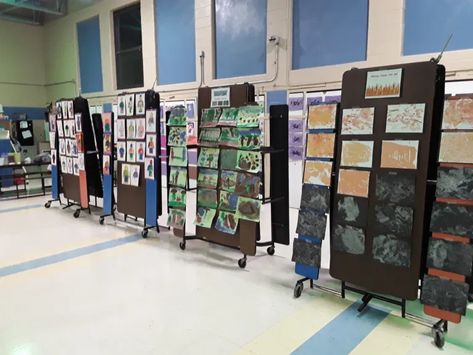 Latchkey Art Show – Learning With My Boys Elementary School Art Show, Elementary Art Show, Art Stations, Large Cardboard Boxes, Painting Station, Elementary School Art, Living Photo, After School Program, School Programs