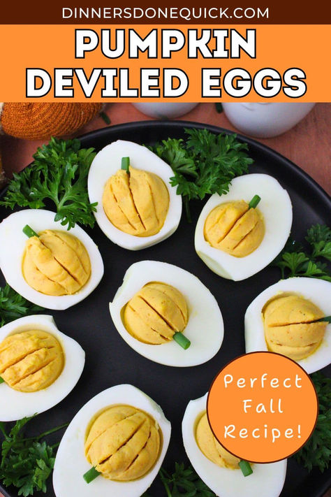 These Pumpkin Deviled Eggs are the perfect appetizer for fall parties! They are so easy to make since you can cook the eggs in the air fryer for a hassle-free experience. The pumpkin design on the deviled egg filling adds a festive touch, making them a hit for Halloween, Thanksgiving, or any fall-themed event. Impress your guests with these fun and creative deviled eggs that taste as good as they look! #PumpkinDeviledEggs #FallAppetizers #HalloweenRecipes #ThanksgivingAppetizers #AirFryerRecipes Thanksgiving Delived Eggs, Fall Deviled Eggs, Thanksgiving Deviled Eggs Ideas, Christmas Tree Deviled Eggs, Deviled Eggs Air Fryer, Thanksgiving Eggs, Turkey Deviled Eggs, Deviled Eggs Thanksgiving, Eggs Air Fryer