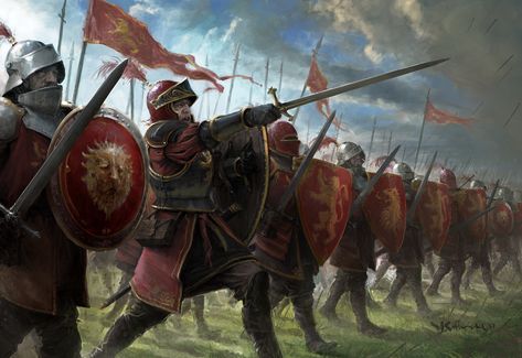 Lannister Guards, Stefan Kopinski on ArtStation at https://www.artstation.com/artwork/AGGRm Stefan Kopinski, Casterly Rock, Game Of Thrones Artwork, Asoiaf Art, Heroic Fantasy, Jaime Lannister, Gra O Tron, Fantasy Battle, Game Of Thrones Art