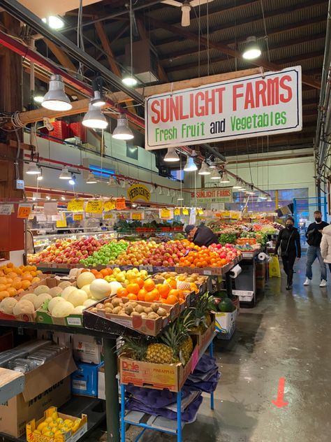 food market | vancouver | cool place | places to travel | summer travel ideas | canada Vancouver Summer, Canada Lifestyle, Vancouver Food, Dole Pineapple, Canada Summer, Canada Trip, Travel Summer, Fresh Fruits And Vegetables, Food Market