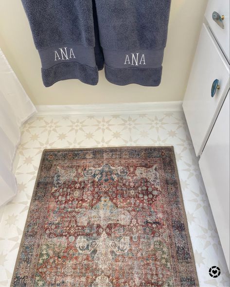 Bathroom Rug Placement, Bath Runner, Rug Placement, Monogram Towels, Best Bath, Bathroom Styling, Supima Cotton, Bathroom Rug, Bath Mats