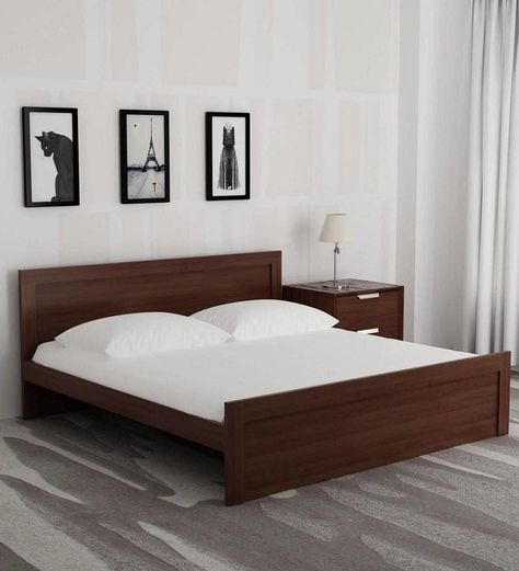 Modern Double Beds, Bed Designs With Storage, Simple Bed Designs, Double Bed Designs, Wood Bed Design, Bed Frame Design, Wooden Bed Design, Bed Design Modern, Dekorasi Kamar Tidur