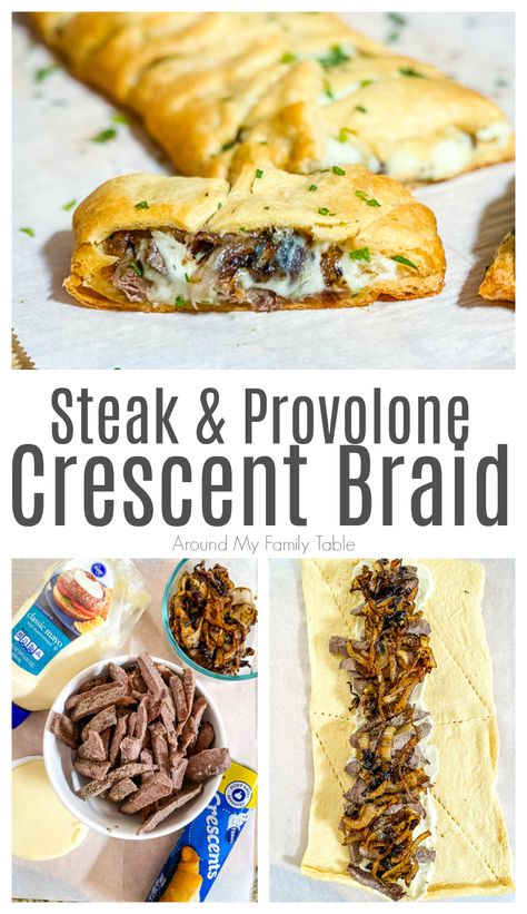 Steak Crescent Roll Recipes, Shaved Steak Appetizers, Uses For Leftover Steak, Recipes For Leftover Steak Ideas, Leftover Shaved Steak Recipes, Appetizers With Steak, Leftover Steak Casserole Recipes, Dinner With Leftover Steak, Leftover Steak Breakfast Ideas