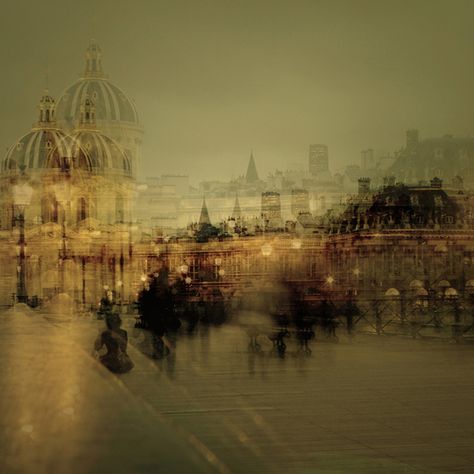 Paris by Stephanie Jung, via Behance Strangers Photography, Lomo Photography, Photography Cityscapes, Multiple Exposure Photography, Kyoto Photography, Altered Photography, One Day In Paris, Creative Landscape, Digital Imaging