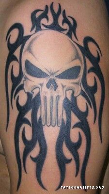 Punisher tribal Punisher Tattoo Ideas, The Punisher Tattoo, Punisher Skull Tattoo, Punisher Tattoo, Skull Punisher, Hd Tattoos, Harley Tattoos, Like Tattoos, Harley Davidson Tattoos