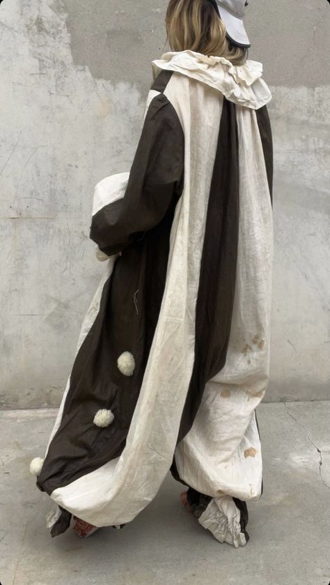 Ren Faire Clown, Vintage Clown Outfit, 1920s Clown, Victorian Clown, Human Puppet, Clown Outfit, Puppet Costume, Clown Suit, Clown Clothes