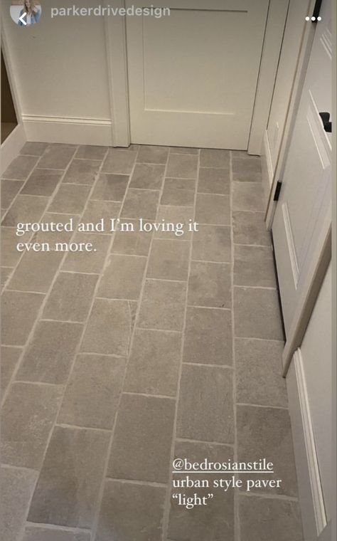 Mudroom Flooring, Laundry Room Flooring, Room Tiles, Tile Inspiration, Laundry Mud Room, Bathroom Floor Tiles, Bathroom Renos, Room Flooring, Stone Flooring