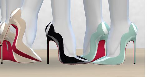 Hey guys, are you ready for some crazy-ass heels? Here are the extreme 13cm heeled pumps by Louboutin. I tried to create the hot-chick in ... Sims 4 Louboutin, Cc Shoes, Sims 4 Cc Shoes, Sims 4 Download, Heeled Pumps, Yellow Heels, The Sims 4 Download, Sims 4 Update, Sims 4 Collections