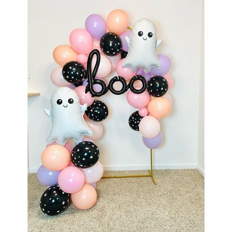 Boo Im Two Garland, Two Spooky Balloon Garland, Boo I'm Two, Spooky One Birthday, Two Spooky, Ghost Balloon, Ghoul Gang, Pink Halloween - Etsy Boo Im Two, Spooky Balloons, Spooky One Birthday, Two Spooky, Pink Pumpkin Baby Shower, Ghoul Gang, Halloween First Birthday, Halloween Gender Reveal