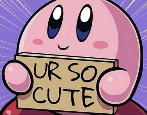 Kirby Memes, Kirby Character, Kirby Art, You Are Cute, Funny Phone Wallpaper, Cartoon Memes, Cute Memes, Wholesome Memes, Funny Reaction Pictures