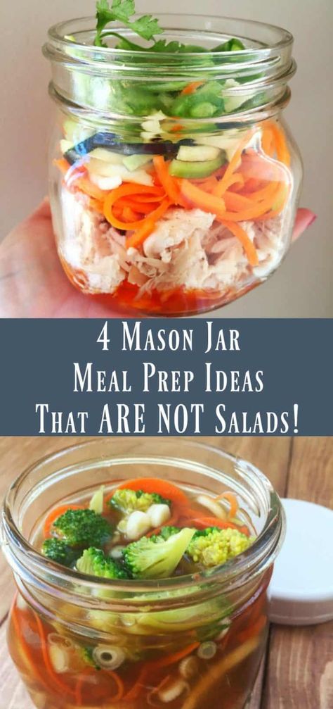 Jar Meal Prep, Mason Jar Meal Prep, Mason Jar Lunch, Low Carb Spaghetti, Jar Meals, Jar Food, Jar Recipes, Drink Inspiration, Overnight Oat