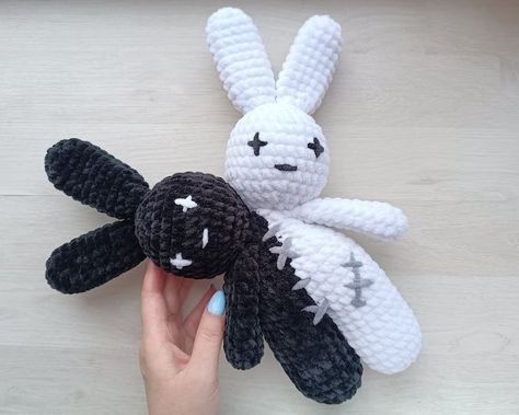 Bad Bunny Two Headed Plushie Crochet Pattern Amigurumi Tutorial PDF in English - Etsy Two Headed Plushie Crochet Pattern, Two Headed Plushie Crochet Pattern Free, Crochet Moth Wings Free Pattern, Crochet Bugs Bunny, Two Headed Crochet Pattern, Scary Crochet Patterns, Crochet Two Headed Plushie, Weird Crochet Plushies, Plushie Patterns Crochet