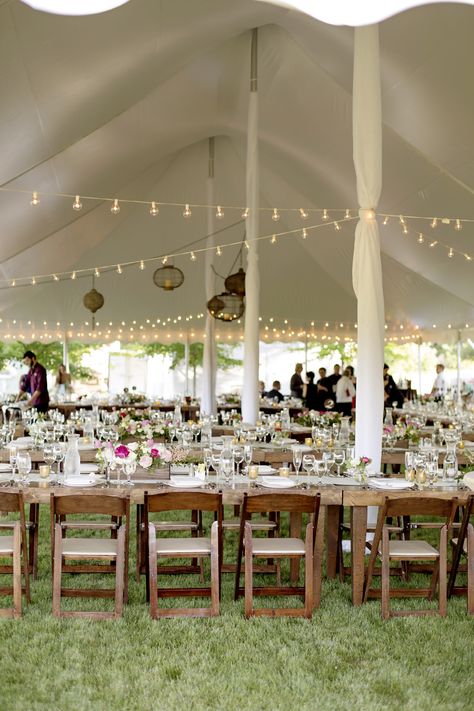 Wedding Tent With String Lights, Tent Wedding Ceiling Decor, Wedding Tent Pole Decorations, Pole Tent Wedding Reception, Decorate Tent Poles For Wedding, Sailcloth Tent Wedding Reception, How To Cover Wedding Tent Poles, Tent Pole Decorations, Wedding Tent Drapery