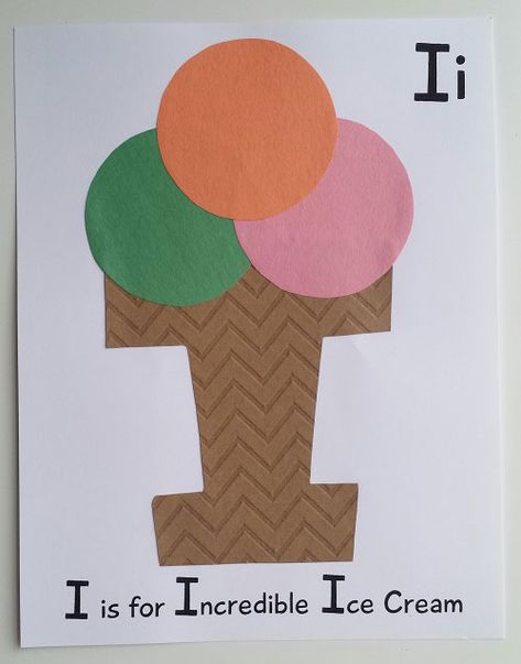 Craft For Letter A Preschool, I Crafts For Preschoolers Letter, Crafts For Letter I Preschool, Alphabet Art For Preschoolers, I Preschool Crafts Letter, Letter I Activities For Preschool Crafts, I Letter Crafts For Preschool, Letter I Projects For Preschool, Alphabet Crafts Preschool Art Projects