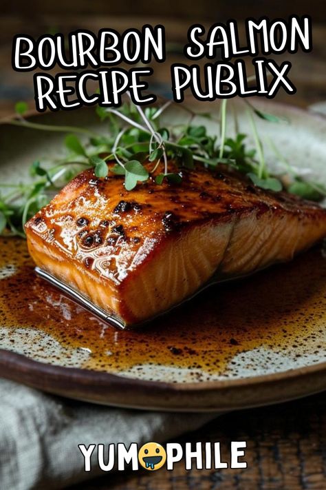 Bourbon Salmon Recipe Publix Salmon With Bourbon Sauce, Bourbon Marinade For Salmon, Honey Bourbon Salmon Glaze, Bourbon Smoked Salmon, Bourbon Salmon Recipes Baked, Drunken Salmon Recipe, Bourbon Glazed Salmon Air Fryer, Bourbon Salmon Marinade, Bourbon Glaze For Salmon