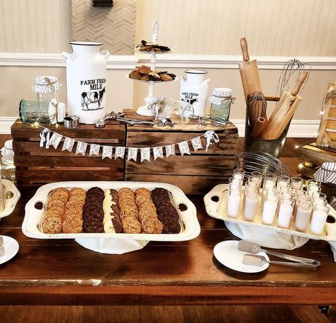 Meetings can be stressful, but a milk & cookie snack bar is the perfect way to lighten the mood and reenergize your team for your afternoon sessions.  Learn more about our selection of dessert displays, snack break options, plated and buffet lunch & dinner menus by calling (856) 358-3325. 📸: @daniiozzi Cookies And Milk Bar Display, Cookie And Milk Bar, Milk And Cookie Bar Wedding, Cookies And Milk Bar, Cookie Bar Display, Milk And Cookies Bar, Cookie Bar Wedding, Cookie Buffet, Cookie Display