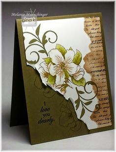 Card and Stately Flowers 9 stamp set by Melanie Muenchinger for Gina K. Designs. Hands, Head and Heart Hand Made Greeting Cards, Making Greeting Cards, Special Cards, Greeting Card Design, Card Making Techniques, Card Sketches, Floral Cards, Sympathy Cards, Card Layout