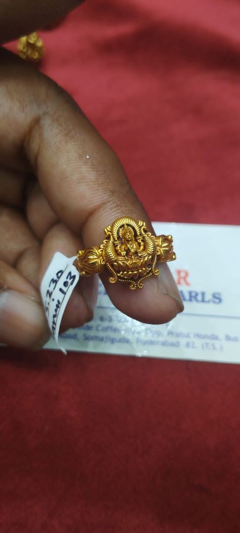 #pearlsring #goldpearlsring #goldpearlsring #ring #gemstonering Laxmi Devi Finger Rings Gold, Lakshmi Devi Rings, Lakshmi Devi Rings Gold, Gold Topaz Ring, Rings For Women Gold, Pearl Earrings Designs, Lakshmi Devi, Gold Finger Rings, Arabic Mehndi Designs