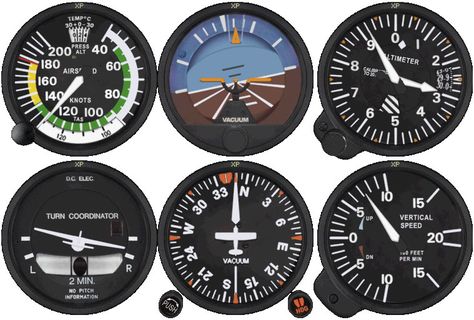 Flightline T: typical Cessna T Stack - Basic 6 instrument in Cessna Aircraft Instruments, Cessna 150, Flight Instruction, Flight Simulator Cockpit, Aviation Education, Simulator Games, Aviation Training, Cessna 172, Microsoft Flight Simulator