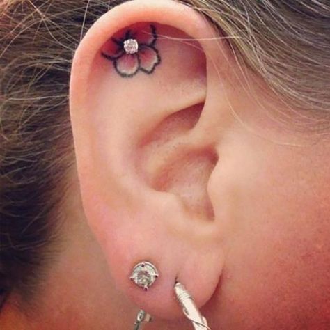 dermal piercings and tattoos single point piercing microdermal piercing Pin Up Mermaid, Hawaiian Tattoos, Tiny Tattoos For Women, Shape Tattoo, Ear Tattoos, Gemini Tattoo, Girls Tattoos, Hawaiian Tattoo, Turtle Tattoo