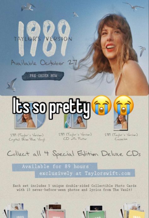 Taylor Whispers, 1989 Tv, Dark Triad, In And Out Movie, Vinyl Cd, Dear Future Husband, Girl Boss Quotes, Online Diary, Blue Vinyl