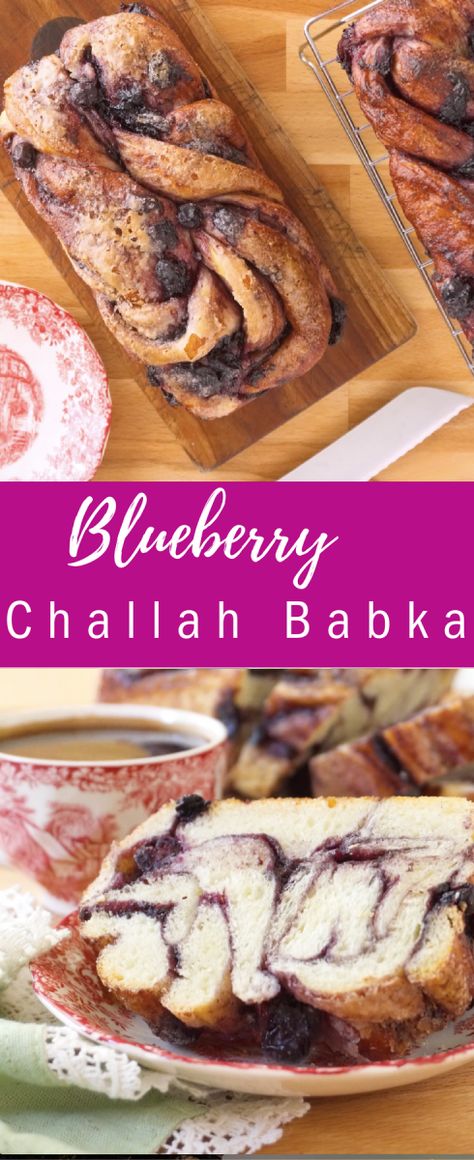 Blueberry Challah, Blueberry Babka, Jewish Food Recipes, Non Dairy Desserts, Shabbat Recipes, Rosh Hashanah Recipes, Jewish Holiday Recipes, Babka Recipe, Shabbat Dinner