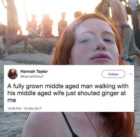 Ginger Problems, Red Hair Quotes, Redhead Facts, Redhead Problems, Ginger Humor, Hannah Taylor, Redhead Hairstyles, Day Walker, Redhead Men